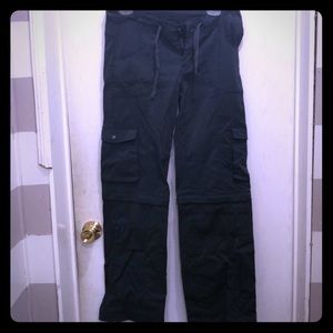 Prana size 6 blue/green cargo pants